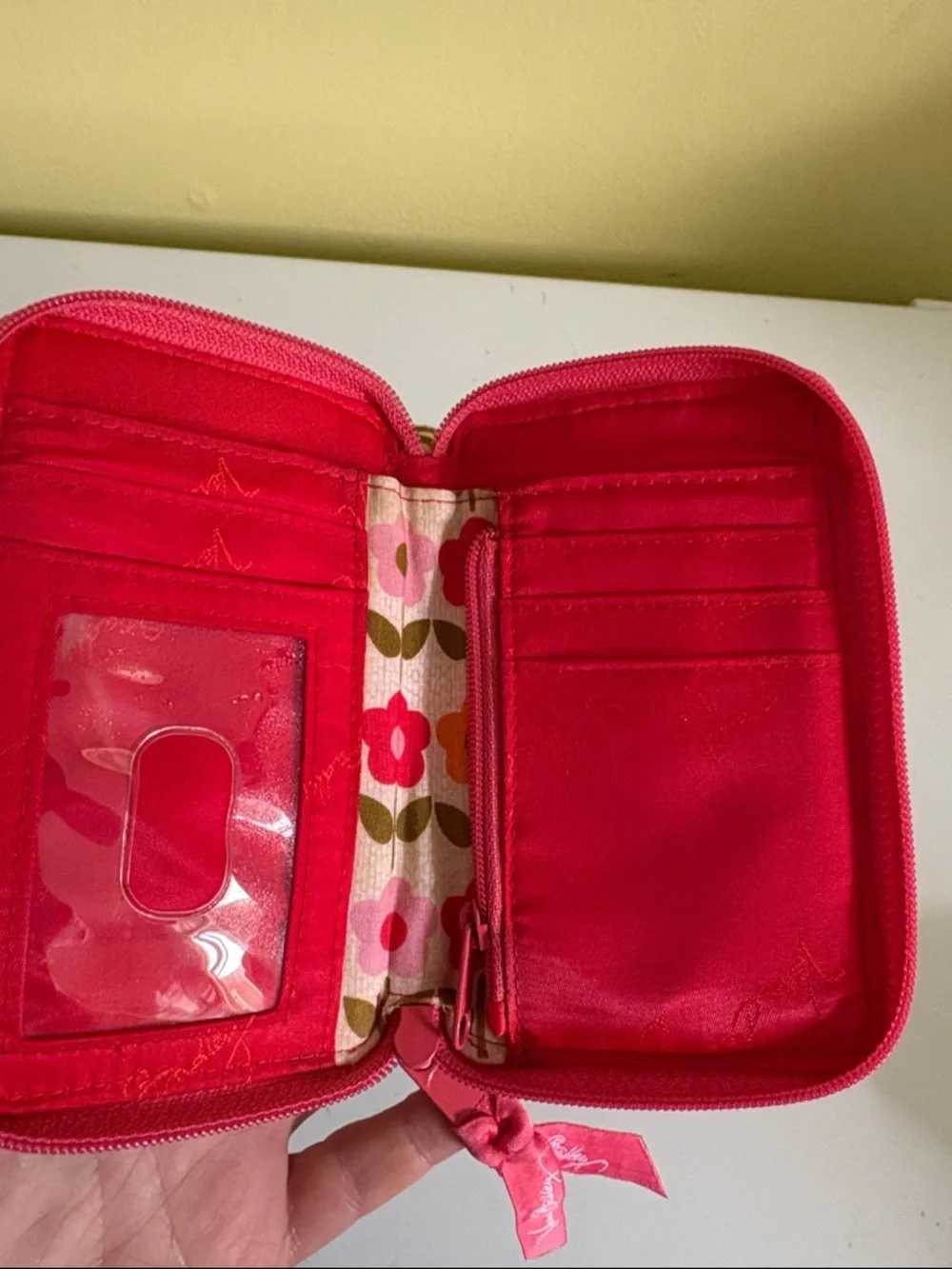 Vera Bradley Floral Quilted Wristlet Wallet - Pink, Olive & Orange